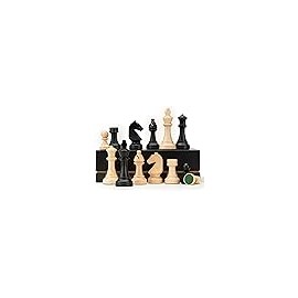 A&A Premium Triple Weighted Staunton Wooden Chess Pieces w/ 2 Extra Queen - King ...